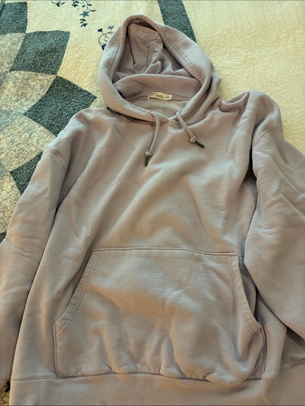 Hanes Men's Crewneck Hoodie in Light Lavender